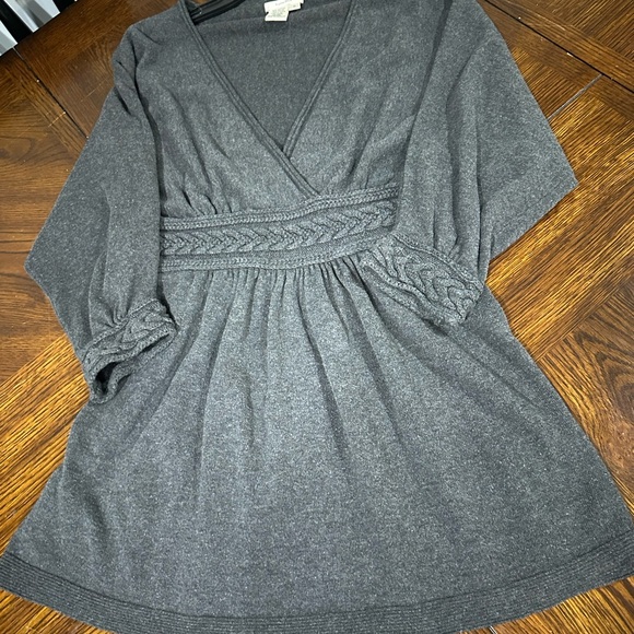 Sophie Max Tops - Sophie Max Gray Babydoll Top